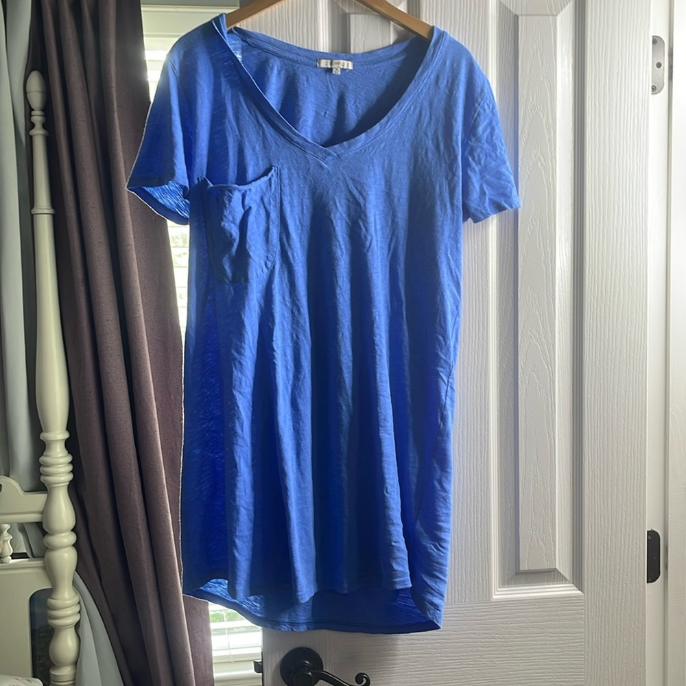 Z supply medium blue pocket dress